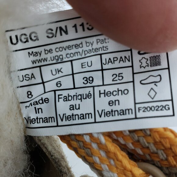 UGG Mini Alpine Boots 8 Womens Lace Up Suede Shearling Bootie Tan - Picture 8 of 9